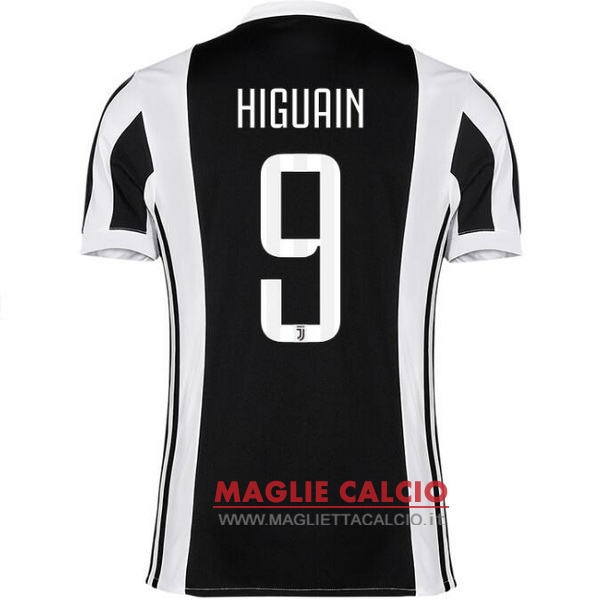 nuova maglietta juventus 2017-2018 higuain 9 prima